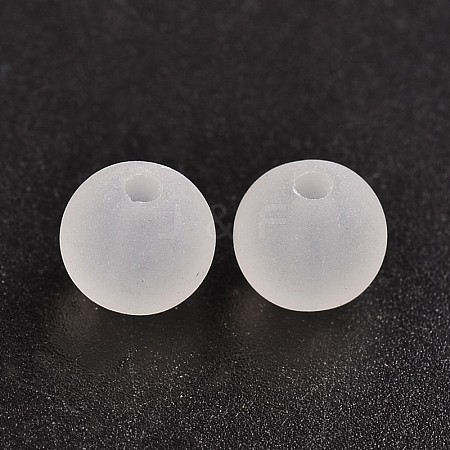 Transparent Acrylic Ball Beads X-FACR-R021-8mm-16-1
