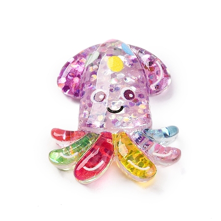 Marine Organism Theme Resin Cabochons RESI-Q010-01F-1