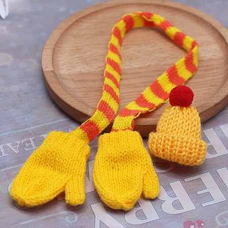 Mini Cloth Doll Scarf & Hat PW-WGCE72A-01-1