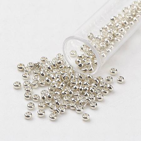 6/0 Grade A Round Glass Seed Beads SEED-N003-C-0563-1