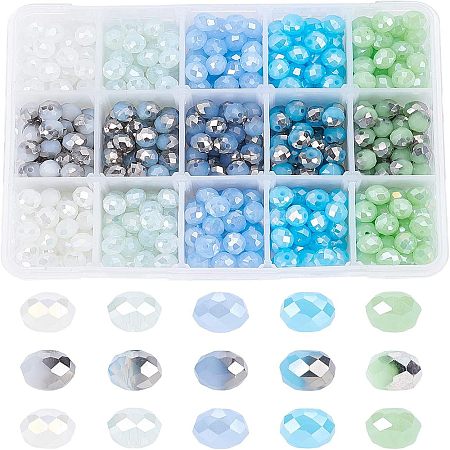 Mixed Style Electroplate Glass Beads EGLA-FH0001-04-1
