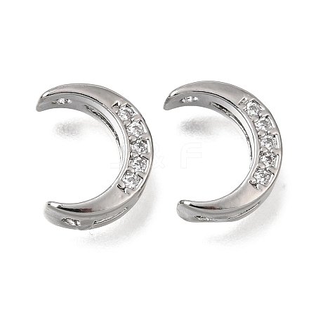 Brass Micro Pave Clear Cubic Zirconia Beads LS-CU-CBAC809-01P-1