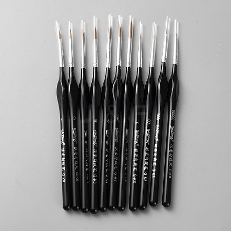 11Pcs 11 Styles Nylon Paint Brush DIY-WH20032-36-1