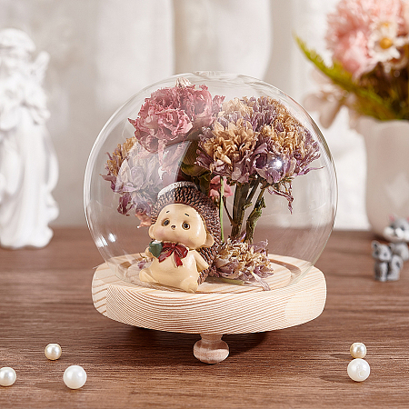 1Pc Glass Dome Cover DJEW-PH0001-40-1