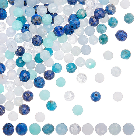 150Pcs 10 Styles Natural Gemstone Beads G-WR0001-09-1
