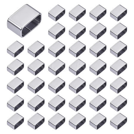 60Pcs 201 Stainless Steel Slide Charms STAS-ME0002-75-1