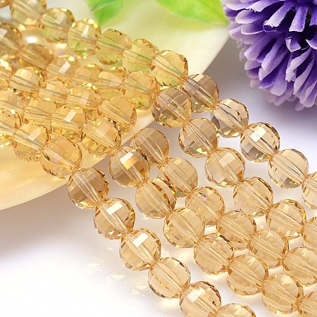 Faceted Round Imitation Austrian Crystal Bead Strands G-M182-6mm-28A-1