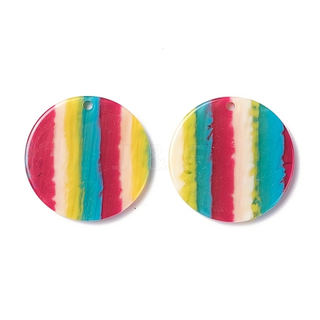 Stripe Resin Pendants RESI-C006-02-1