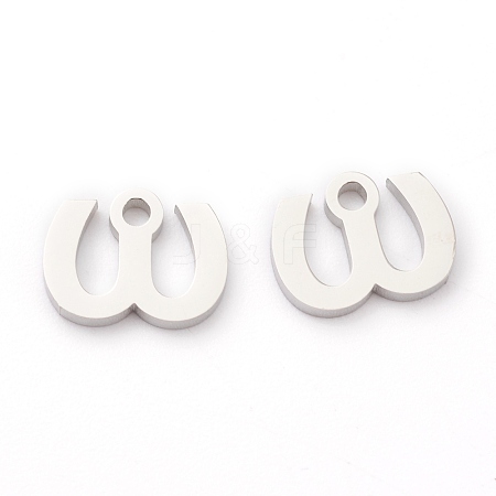 Non-Tarnish 304 Stainless Steel Charms STAS-G244-01W-1