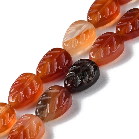 Natural Red Agate Beads Strands G-M418-A05-01-1