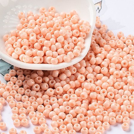 Baking Paint Glass Seed Beads SEED-H002-I-A519-1