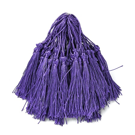 80Pcs Polyester Tassel Decorations DIY-YW0016-25F-1