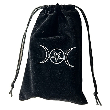 Velvet Tarot Card Storage Bags DIY-WH20003-11D-1