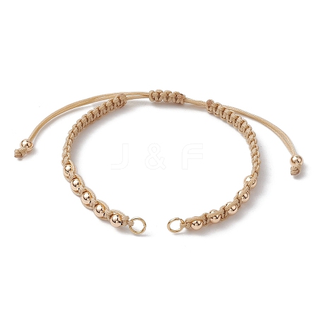 Polyester Braided Bead Bracelet Making AJEW-JB01250-03-1