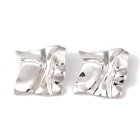 Brass Stud Earrings for Women EJEW-Q389-07B-P-1