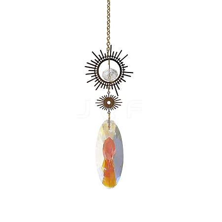 Crystal Glass Sun Catcher Pendant PW-WG88E45-06-1