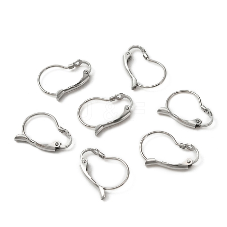 316 Surgical Stainless Steel Leverback Earring Findings STAS-WH0002-73B-1
