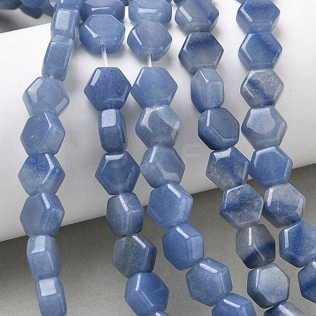 Natural Blue Aventurine(Dyed & Heated) Beads Strands G-G463-A03-8x9mm-1