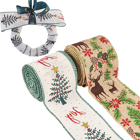 10 Yards 2 Colors Christmas Theme Jute Cord OCOR-TA0002-09B-1