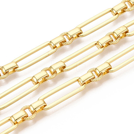 Brass Oval Link Chains CHC-T018-38G-1