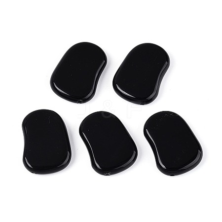 Natural Black Stone Beads G-N360-10A-01-1