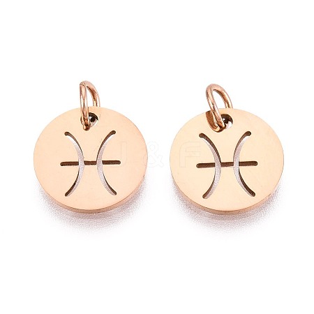 304 Stainless Steel Charms STAS-Q201-T445-12R-1