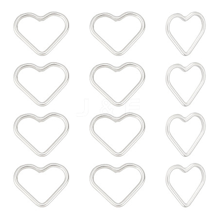 12Pcs 925 Sterling Silver Linking Rings FIND-BC0005-05-1