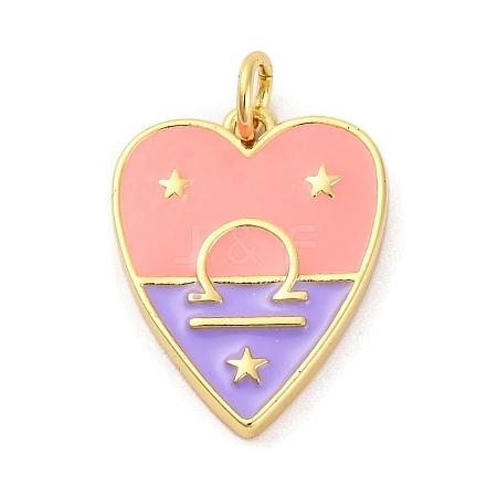 Brass Enamel Pendants LS-KK-Z077-01G-03-1
