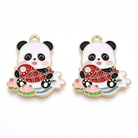 Alloy Enamel Pendants ENAM-T022-03G-1