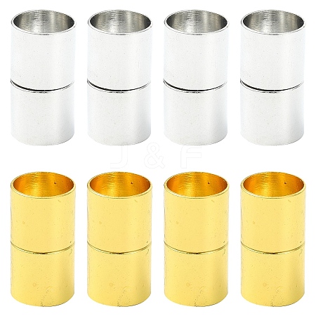 8Pcs 2 Colors Brass Magnetic Clasps FIND-YW0007-40-1