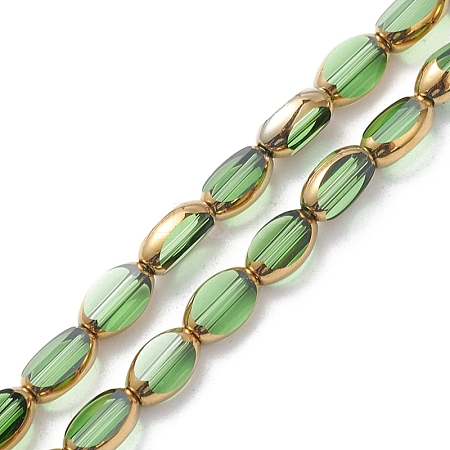 Electroplate Glass Beads Strands EGLA-K015-12C-1