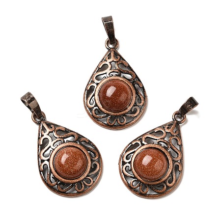 Synthetic Goldstone Pendants G-H065-02R-06-1