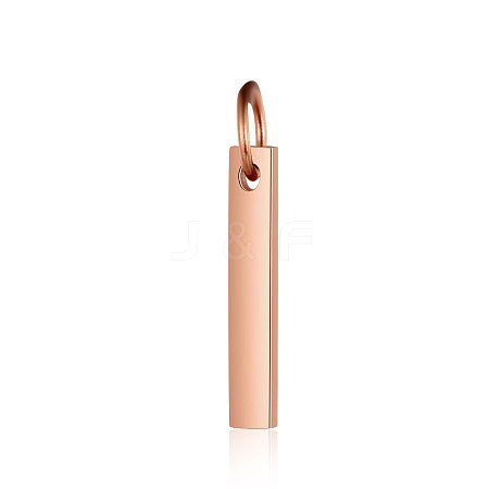Ion Plating(IP) 304 Stainless Steel Pendants STAS-I311-14C-RG-1