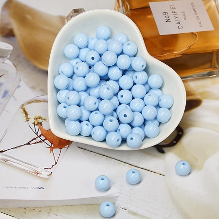 Opaque Acrylic Beads LS-OACR-SZC0001-02C-04-1