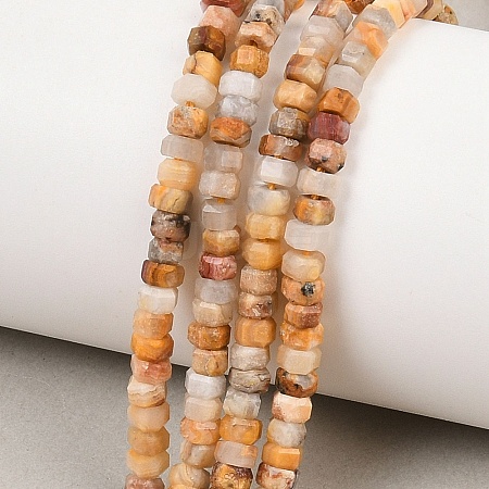 Natural Crazy Agate Beads Strands G-G345-C04-2x4mm-1