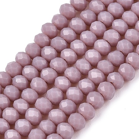 Opaque Solid Color Imitation Jade Glass Beads Strands EGLA-A044-P2mm-D13-1