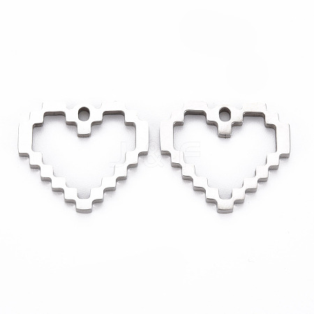 Non-Tarnish 201 Stainless Steel Pendants STAS-N088-29P-NR-1
