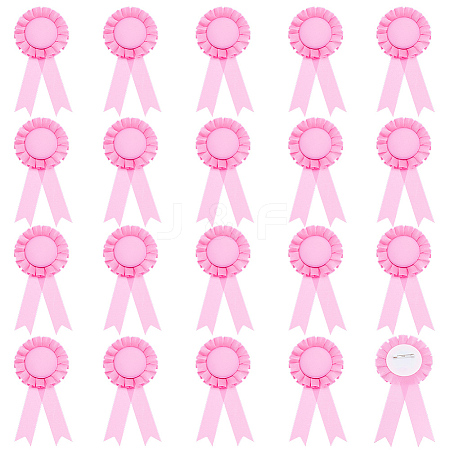 20Pcs Polyester Ribbon Brooches JEWB-CP0001-56A-1