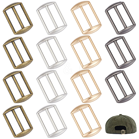 32Pcs 4 Colors Alloy Tri-Glide Adjuster Buckles FIND-GA0008-45-1