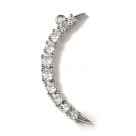 Brass Micro Pave Cubic Zirconia Pendants KK-I276-36P-1