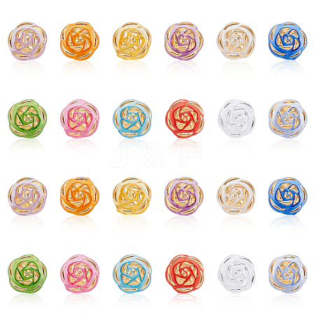 360Pcs 12 Colors Acrylic & Resin Buttons DIY-ME0001-75-1