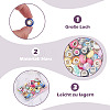 60Pcs 3 Styles Opaque Resin European Beads RESI-TA0005-29-11
