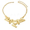 Rectangle Alloy Pendant Bib Necklaces FS-WG7FB46-01-3