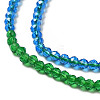 2 Colors Transparent Glass Beads Strands GLAA-G093-01H-3
