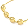 Rack Plating Egg Brass Link Bracelets for Women BJEW-B106-18G-2