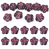 10Pcs Transparent Handmade Bumpy Lampwork Beads LAMP-TADJ0001-48A-1