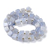 Natural Blue Lace Agate Beads Strands G-G053-B23-01-3