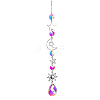 Iron Big Pendant Decorations DJEW-PW0007-02E-1