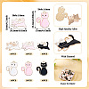 60Pcs 6 Styles Alloy Enamel Pendants ENAM-TA0002-73-4