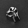Titanium Steel Gothic Mask Finger Ring for Men Women RJEW-WH0001-12A-3
